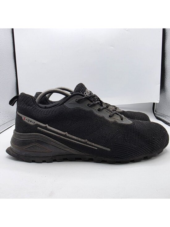 SkoKod Mens Size 10.5 Black Steel Toe Safety Shoes Slip Resistant Durable main image 10